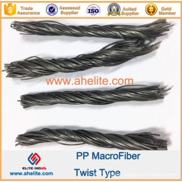 Macrofiber Chemical Fibre PP Twist Fiber for Concrete 54mm